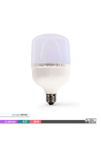 ACK T100 Led Ampul 6500k Beyaz Işık 2700lm 220-240v 30w E27