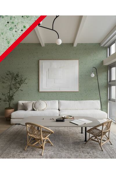 Nishplas Enerjik Isı Ve Ses Yalıtımlı Ipek Sıva Fabeltrend Serisi - Fbl 005 Yeşil