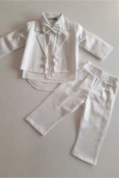 Pugi Baby طقم مولود 2050 مع جاكيت - كريمي