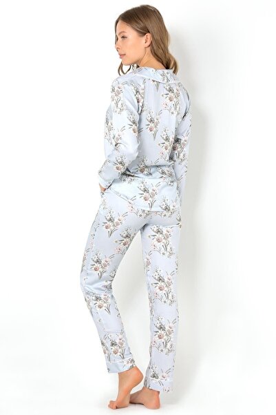 Doremi Set pijama cu mânecă lungă Blue Blue Grace pentru femei