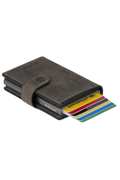 WalSmart Dual Crazy Akıllı Mekanizmalı Deri Cüzdan