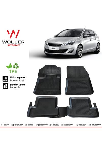 wöller Peugeot 308 Paspas 2014 Sonrası 3d Havuzlu Paspas