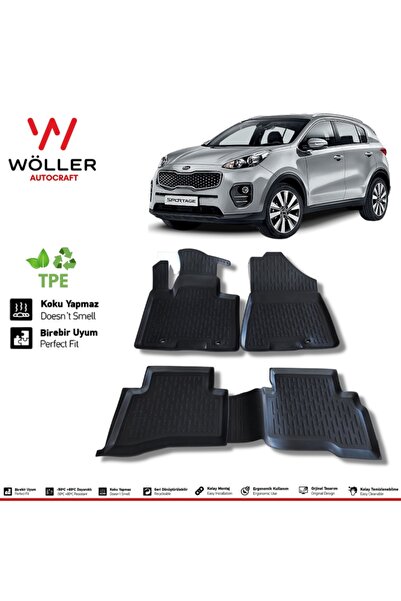 wöller Kia Sportage Paspas 2016 Sonrası 3d Havuzlu Paspas