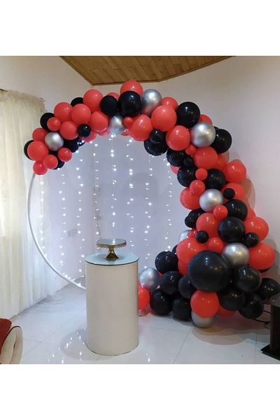 MERİ PARTİ Promise Engagement Background Concept Balloon and Balloon Chain