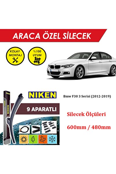 MeyZone Bmw F30 3 Serisi Ön Cam Silecek Takımı (2012-2019)