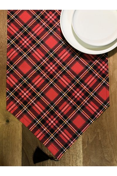 desen izmir New Year's Table, Plaid Runner, New Year, New Year's Table
