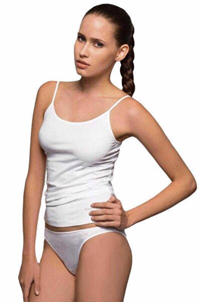 Kom Women's Black Basic Top Cotton Undershirt New Season