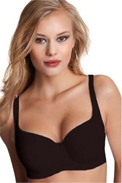 NBB Kadın Siyah Basic Toparlayıcı Kaplı Balenli Sütyen