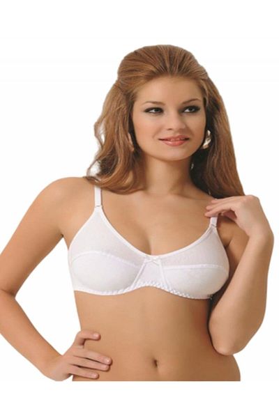 NBB Βαμβακερό χτενισμένο σουτιέν Plus Size Gathering 1180