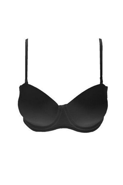 Le Jardin Γυναικείο Μαύρο Στράπλες Σουτιέν Micro Push Up Νέα σεζόν