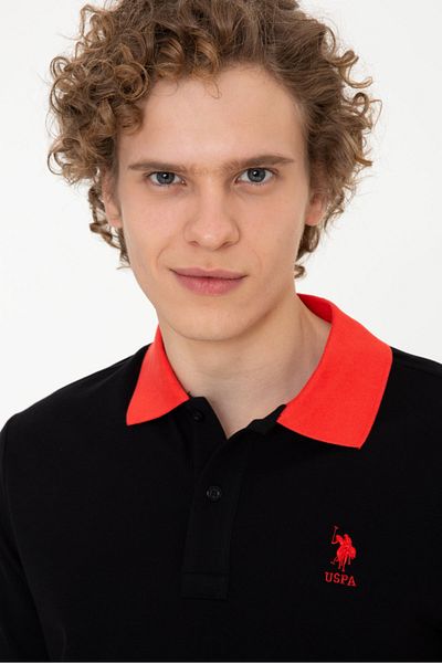 U.S. Polo Assn. Tricou negru pentru bărbați