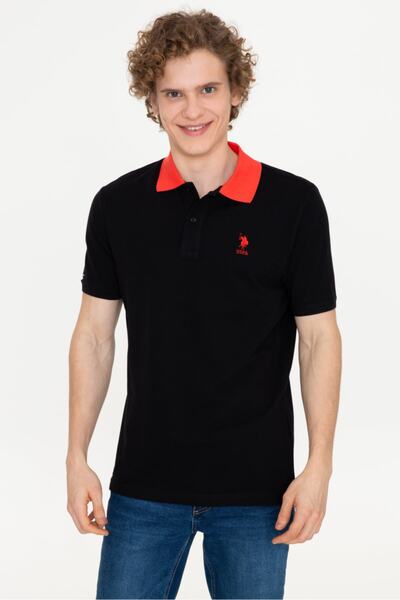 U.S. Polo Assn. Tricou negru pentru bărbați