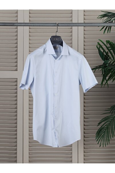 Kip Dokuma Kısa Kollu Gömlek