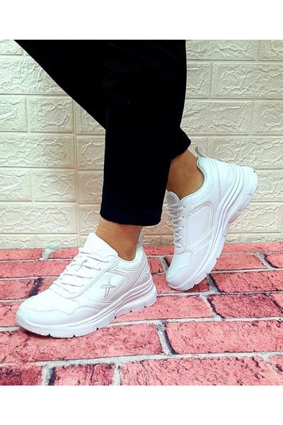 Kinetix Αθλητικά παπούτσια Suomy White Orthopedic Mesh Free Lace-Up