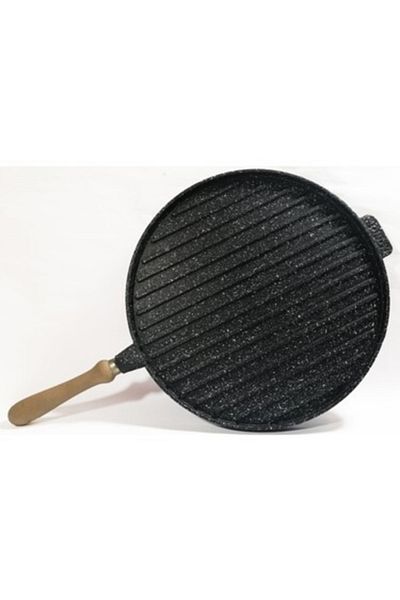 İnci Granite Cast Pan Double Sided Pancake Grill Pan Oven Tray 3 in 1 34cm