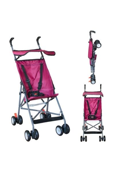 ALDEBA Hafif Pratik Baston Puset Bebek Arabası Pembe