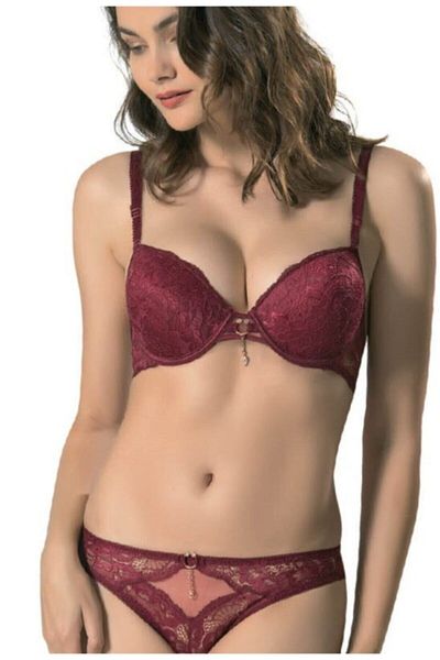 Le Jardin Set sutien din piatră din silicon brodat