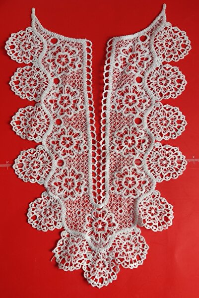 DUAYEN Güpür Yaka Leylak Bahçesi Model 1 Adet