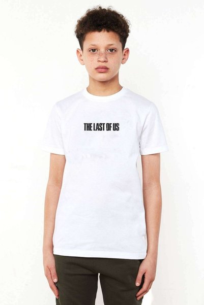 QIVI The Last Of Us Logo Štampano Unisex Kids White T-shirt