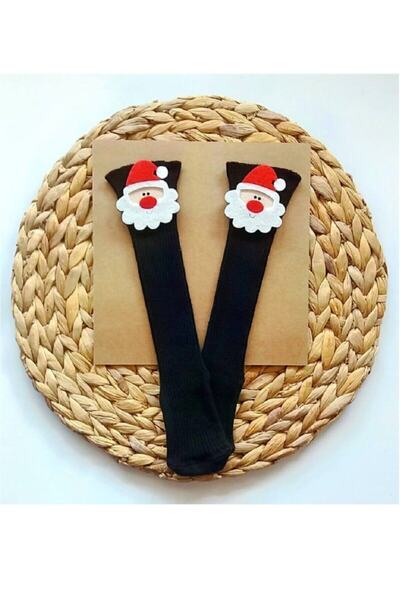 Asa Bebek Çocuk Girl Boy Baby Santa Claus Felted New Year's Stockings Below Knee New Year's Socks