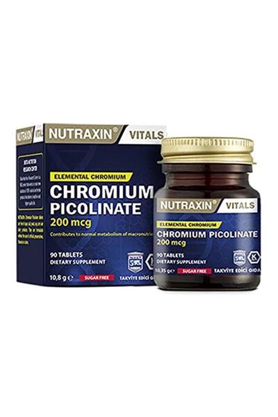 Nutraxin Marka: Chromium Picoli. 90 Tablet 1 Paket(1 X 90 Tabletten) Kategori: Min