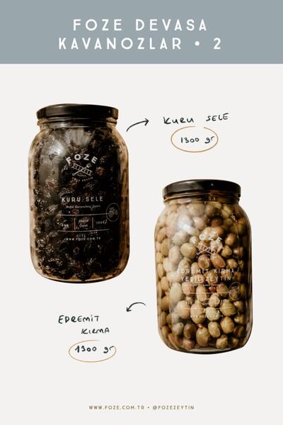 Foze Devasa Kavanozlar 2 (AZ TUZLU KURU SELE - - YENİ MAHSÜL, EDREMİT KIRMA)