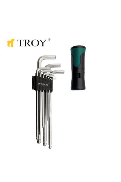 TROY 26202 Allen 11-Piece Key Set - Long Bombe Head