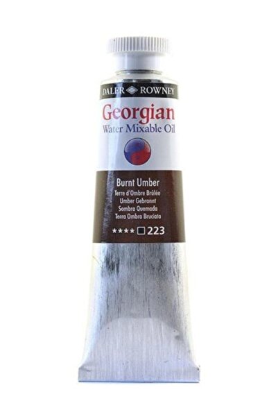 Daler Rowney Georgian Water Mixable Su Bazlı Yağlı B 37ml 223 Burnt Umber