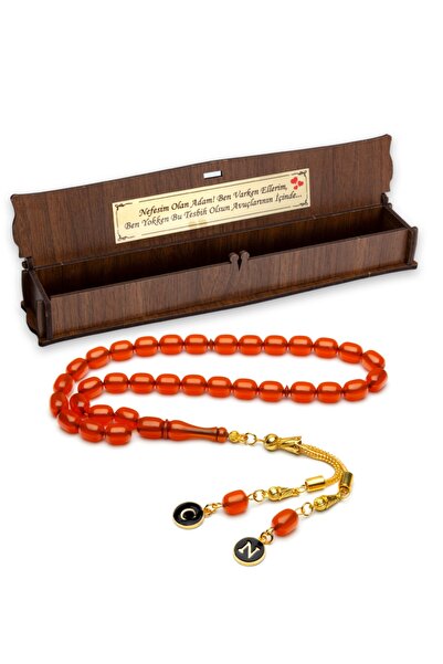 OTTOTESBİH Mărgele de rugăciune din chihlimbar cu ciucuri, cadou pentru bărba...