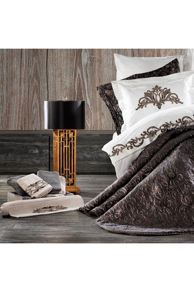 ZEBRA CASA Stella Copper Tricot Bed Set