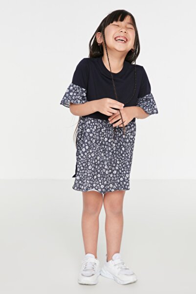 TRENDYOLKIDS Bluse - Dunkelblau - Relaxed Fit