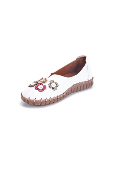 Venüs 2010711y Women's Floral Leather Comfort Casual Shoes