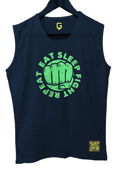TOP GLORY Eatsleep Tank Top Sleeveless Sports Tshirt