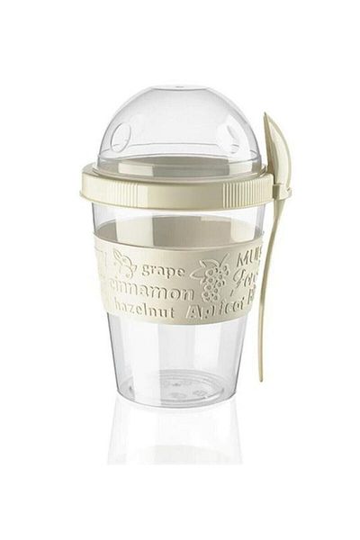 Titiz Take'n Go Take'n Go Yoghurt Container with Lid, Spoon and Prepare and Go Bowl