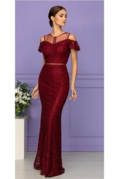 Arin Balık Model Nişan Söz Isteme Dantel Detaylı Abiye Elbise