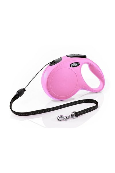 Flexi New Classic Rope Automatic Walking Collar (m) 8m Pink