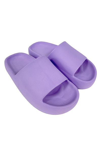 AkınalBella Unisex Παντόφλες Sabo Ανοιχτό Μπροστινό Λιλά