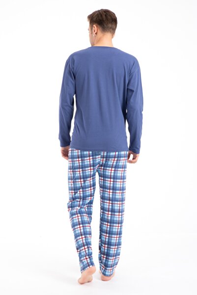 KonForYou Erkek Uzun Kollu Pamuk Pijama Takımı