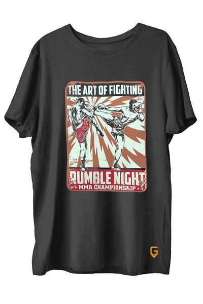 TOP GLORY Αθλητικό μπλουζάκι Mma Printed Combed Cotton