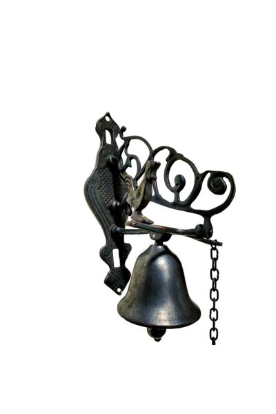 TNÇR Στολίδι Κουδούνι Πόρτας Αντίκα Οξείδιο Μασίφ Ξύλο E-18ok