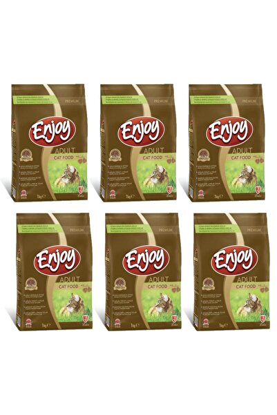 Enjoy Tavuklu Yetişkin Kedi Maması 1 kg - 6 Adet