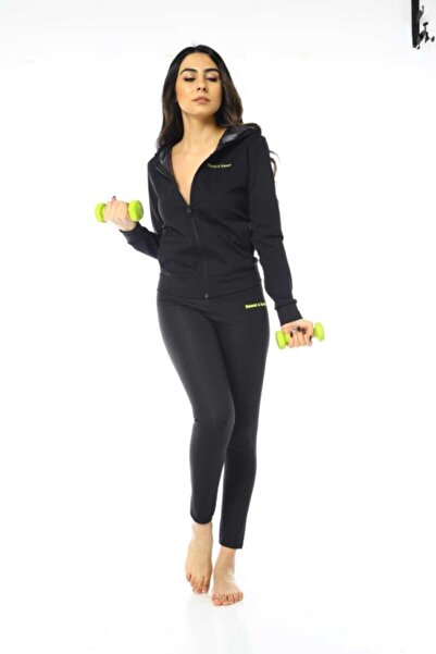 FİTFORMGİYİM Γυναικείο θερμικό μακρυμάνικο μαύρο κουκούλα