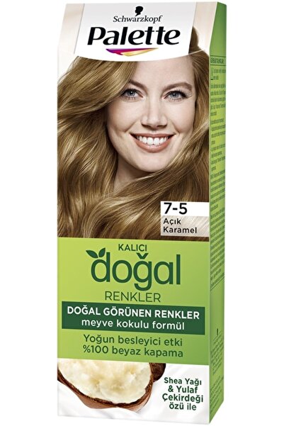 Palette Marka: Kalıcı Doğal Renkler Saç Boyası 7-5 Açık Karamel Kategori: Saç...