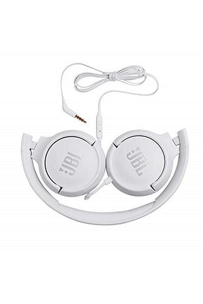 JBL العلامة التجارية: T500 سماعات فوق الأذن، أبيض الفئة: سماعات سلكية فوق الأذن