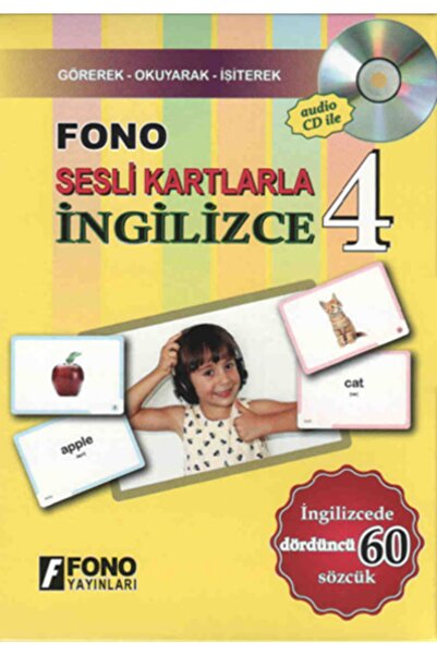 Fono Yayınları Sesli Kartlarla Ingilizce 4 Cd Li _son Baskı _2022 Basım