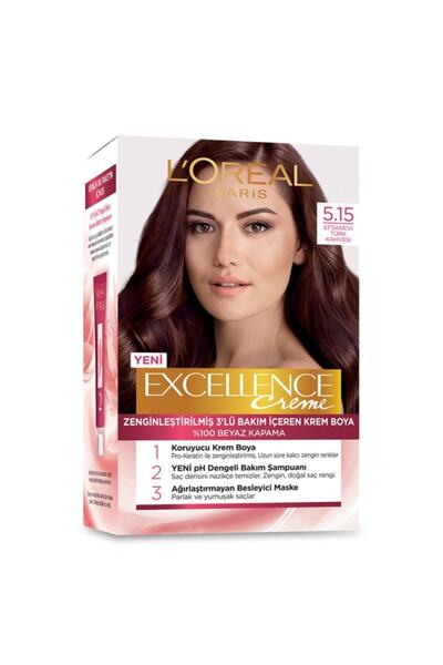 Excellence Creme Set Saç Boyası Efsanevi Türk Kahvesi 5.15