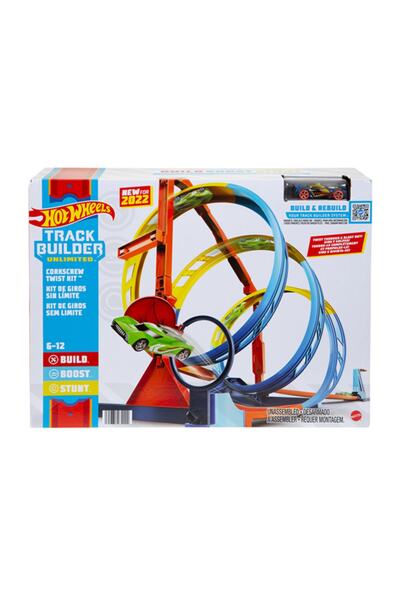 HOT WHEELS Track Builder Spiral Dönüşlü Pist Seti Hdx79