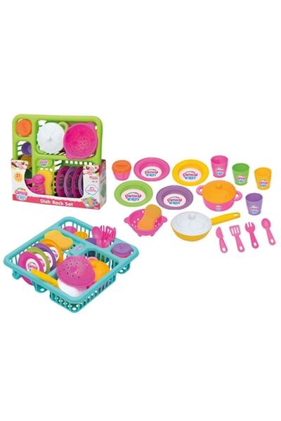 TOYSTORE Kız Çocuk Bulaşıklık ve Büyük Boy Mutfak Seti Oyuncak