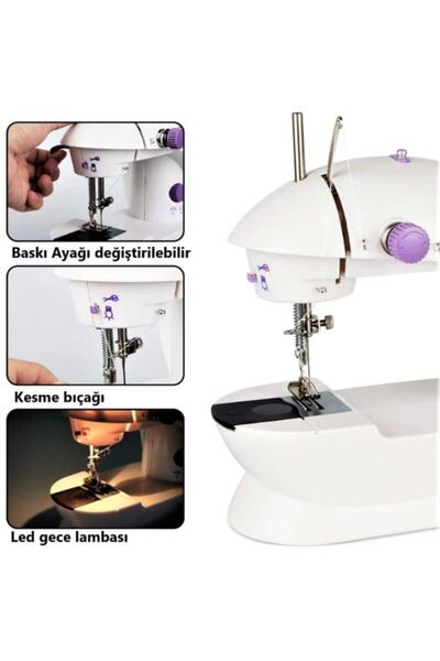 Genel Markalar Dikiş Makinesi Mini Pedallı Pratik Ev Tipi Dikiş Makinası