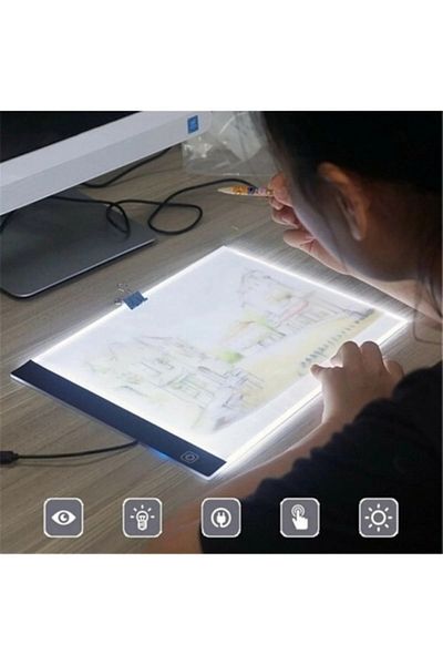 Tikteck A4 Led Ultra Thin Animation, Cartoon, Portrait, Tattoo Graphic Drawing Tablet